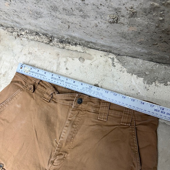 Duluth Trading Co Flex Fire Hose Cargo Pants Men's 38x30 Tan Work Utility - Picture 3 of 10